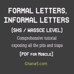Senior High English Language - Formal and Informal Letters tutorial