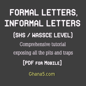Senior High English Language - Formal and Informal Letters tutorial