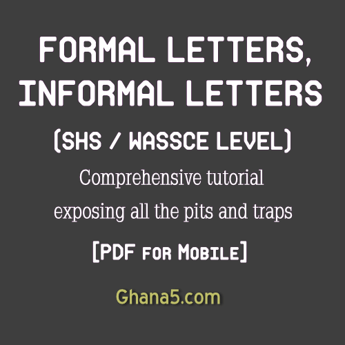 Senior High English Language - Formal and Informal Letters tutorial