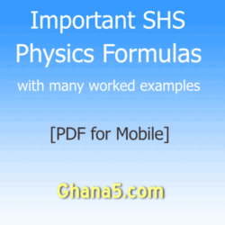 Physics senior high important formulae
